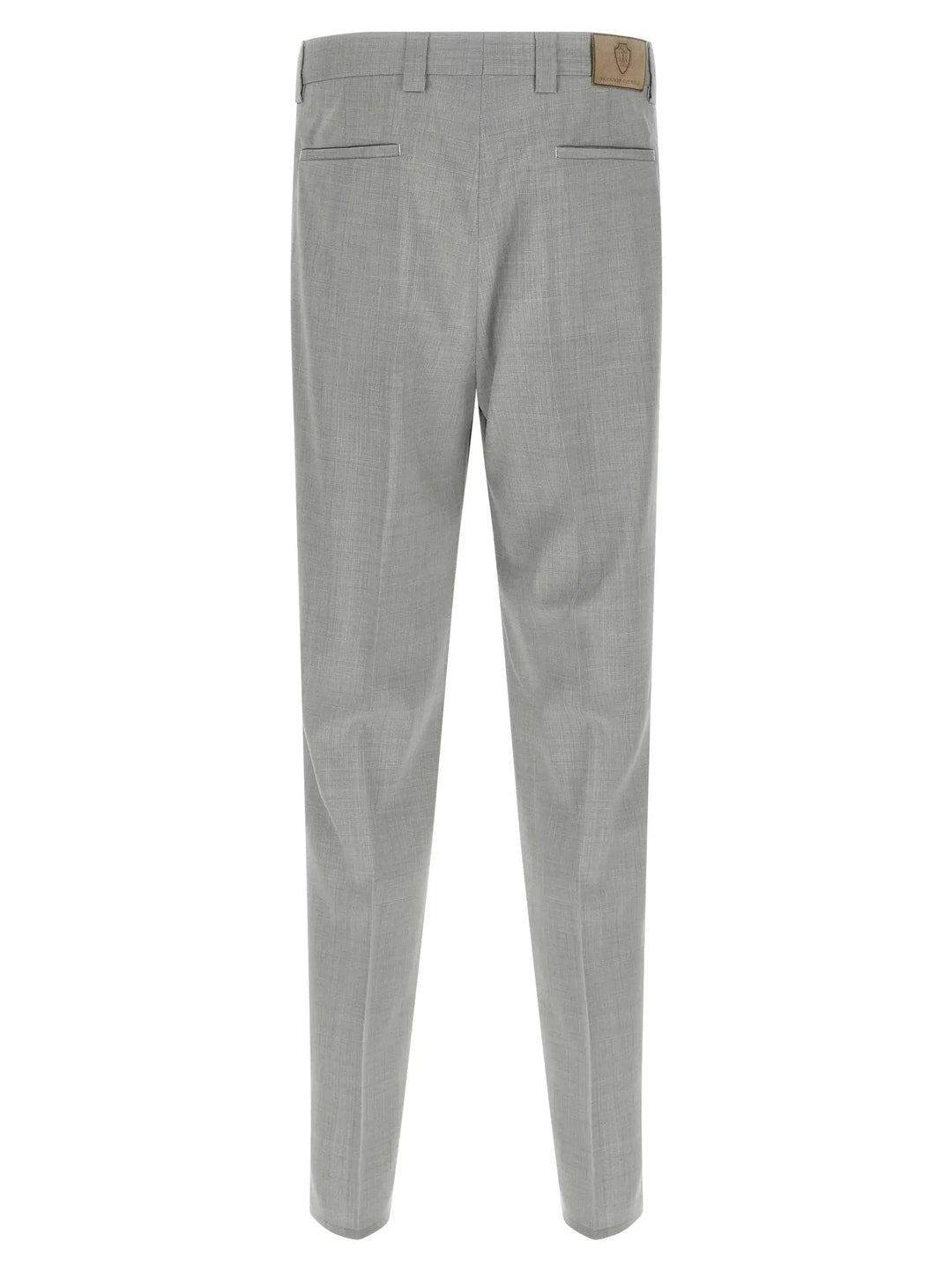 Brunello Cucinelli Gray Virgin Wool Dress Pants