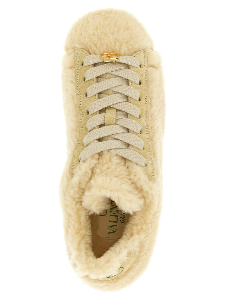 Valentino Garavani Beige Wool Sneakers