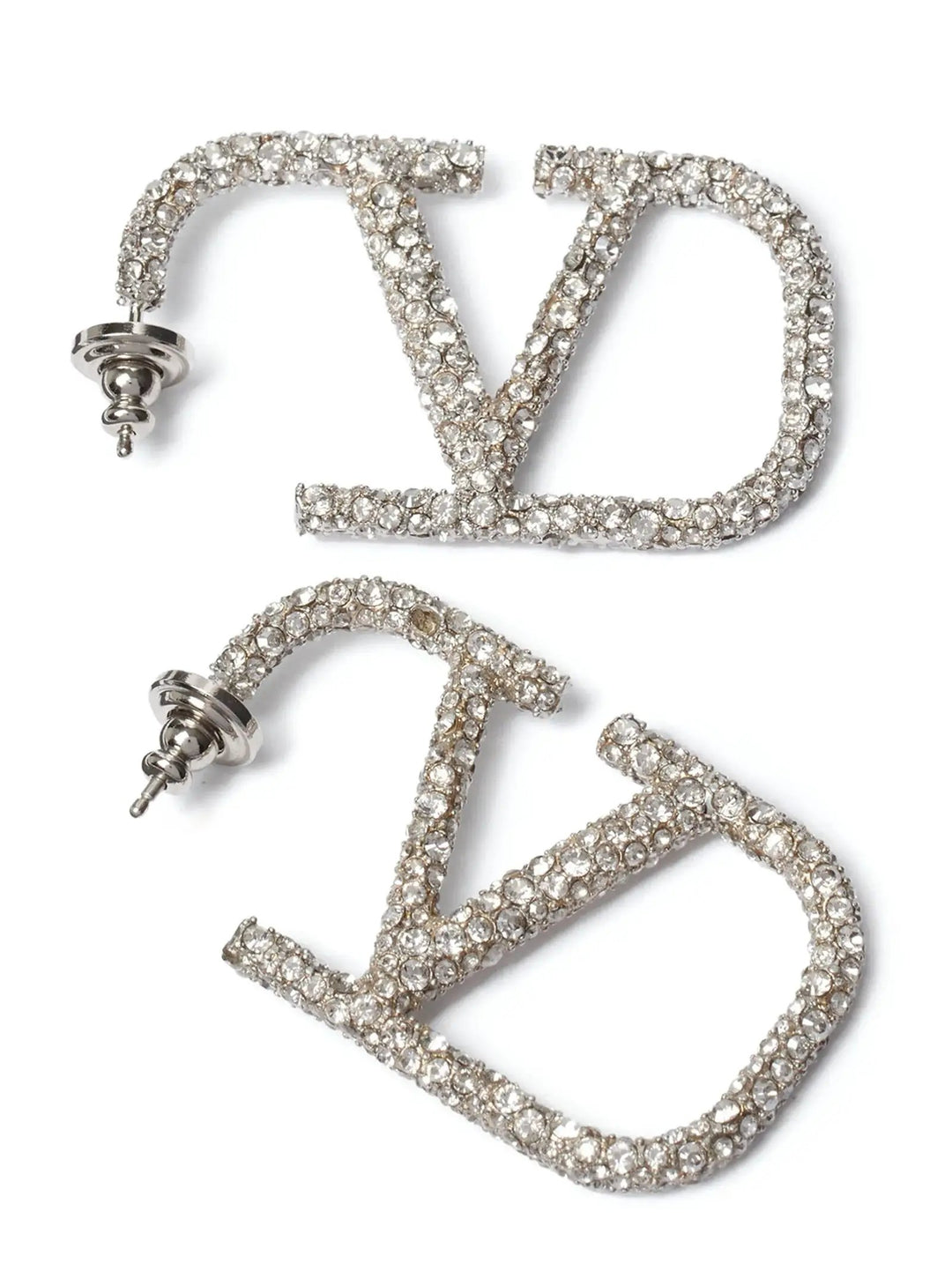 Valentino Garavani Silver Stainless Steel Earrings