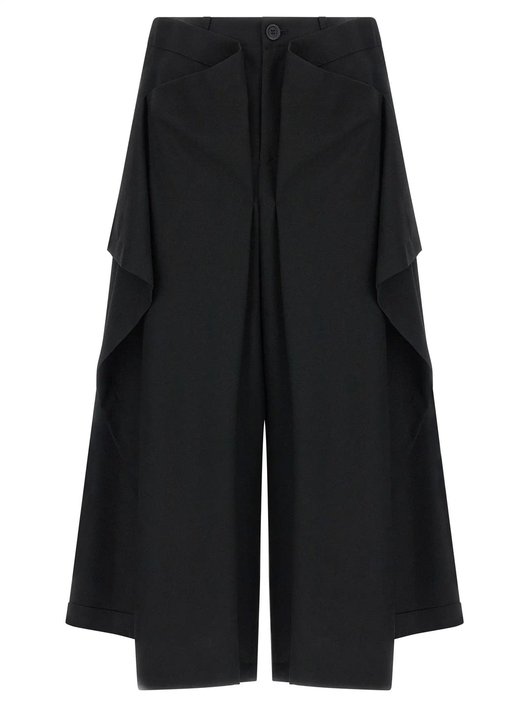 Issey Miyake Black Wool Casual Pants