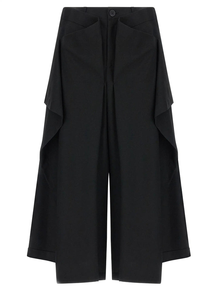 Issey Miyake Black Wool Casual Pants