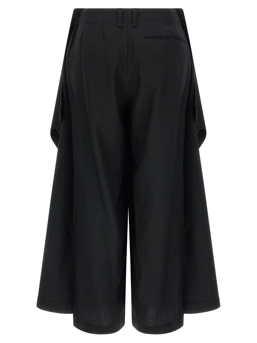 Issey Miyake Black Wool Casual Pants