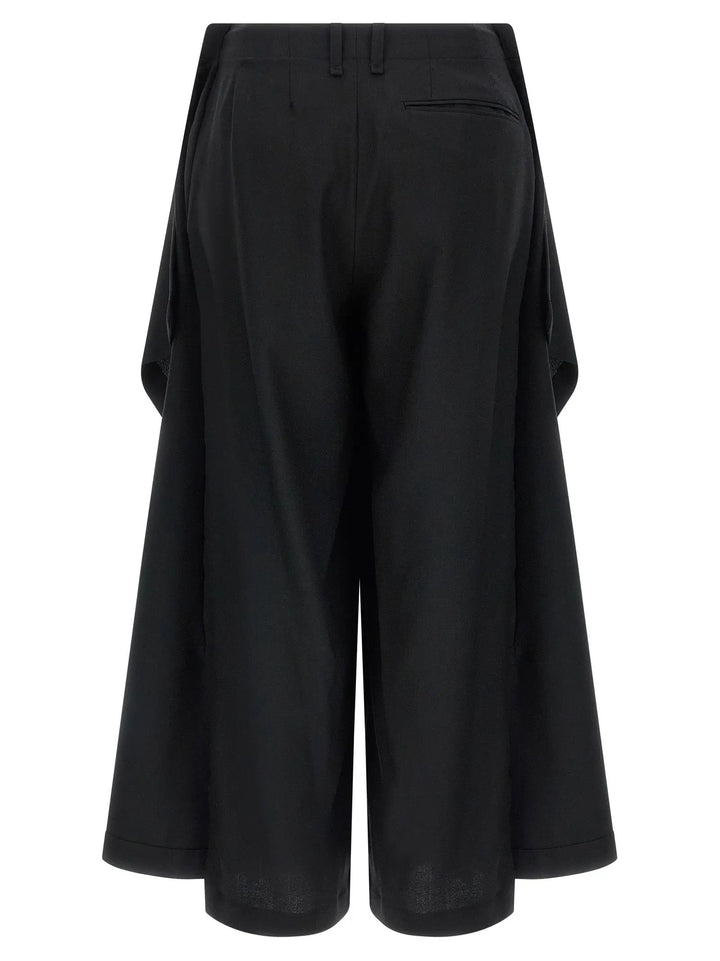 Issey Miyake Black Wool Casual Pants