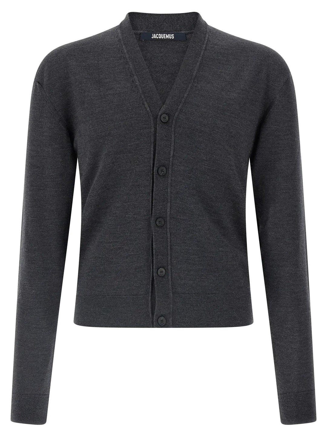 Jacquemus Gray Merino Wool Cardigan