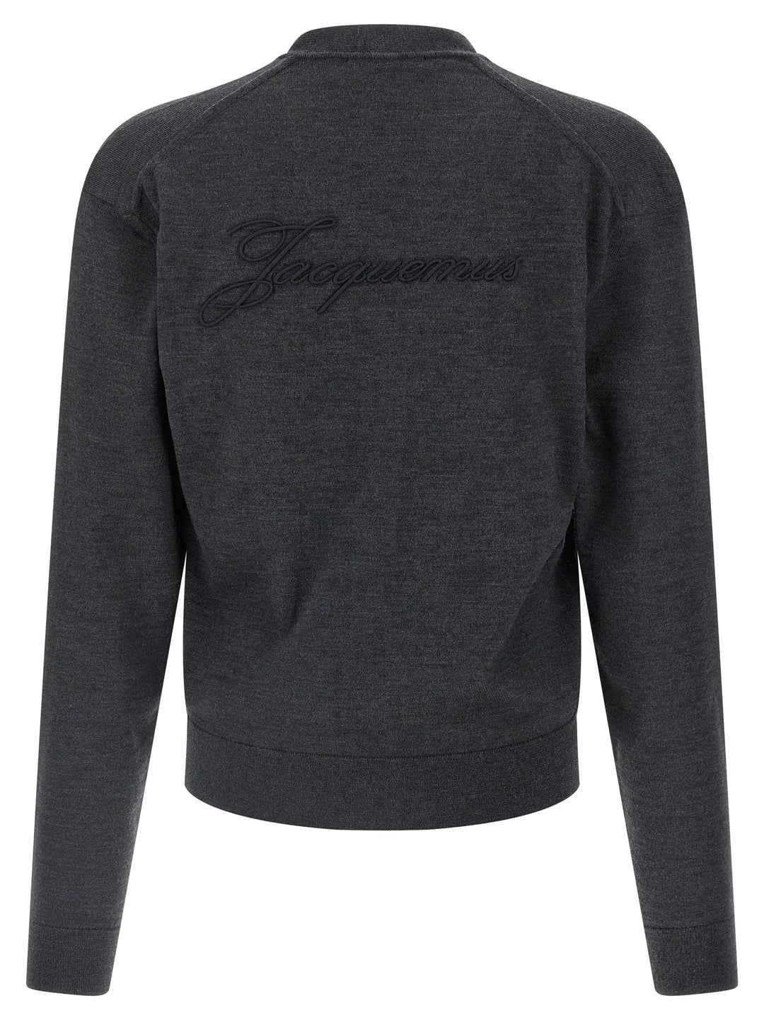 Jacquemus Gray Merino Wool Cardigan