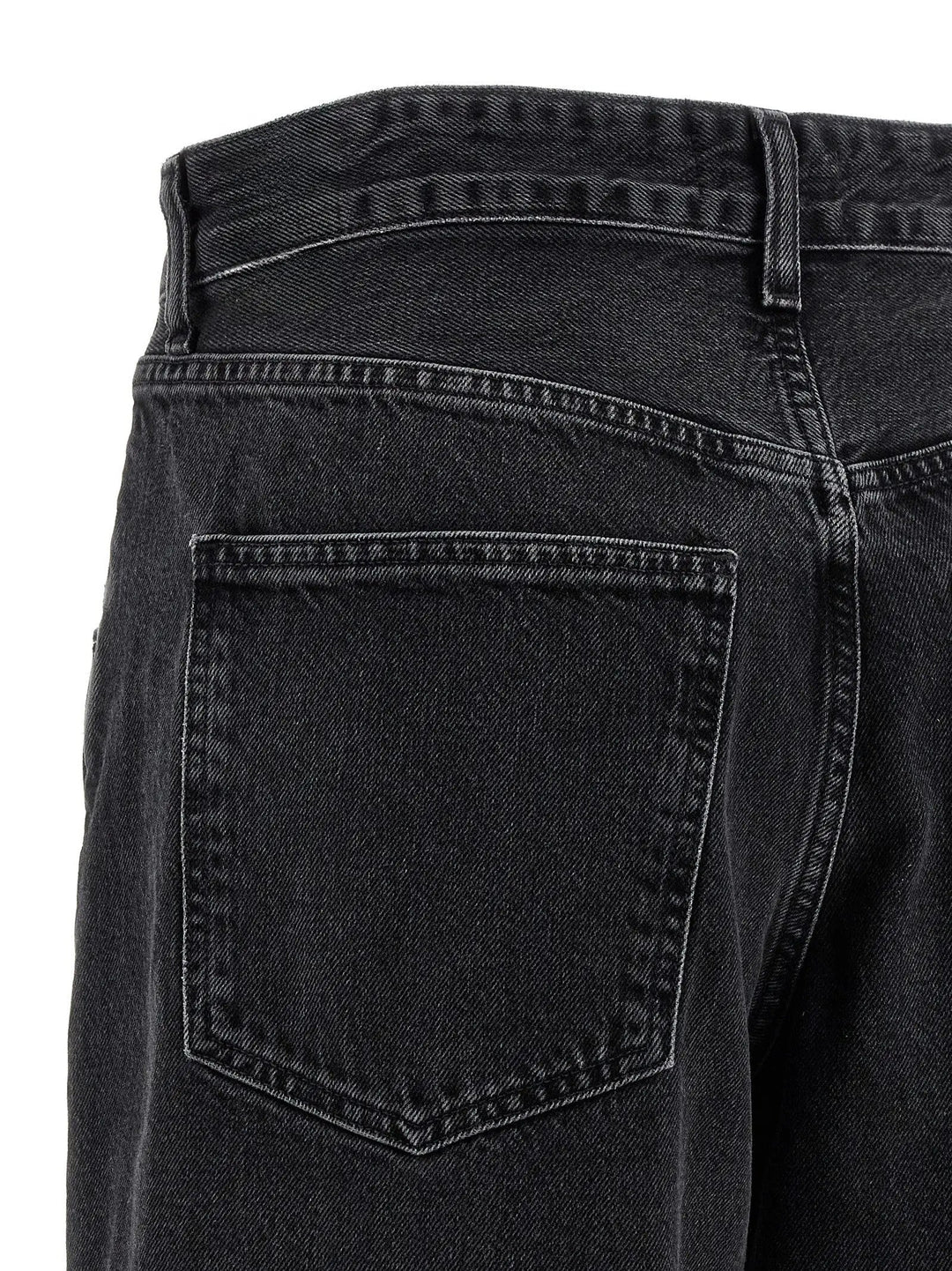 Agolde Black Cotton Jeans Denim