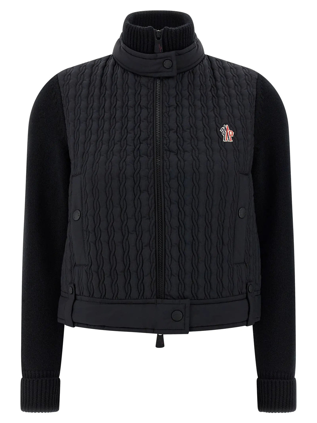 Moncler Grenoble Black Polyamide Cardigan