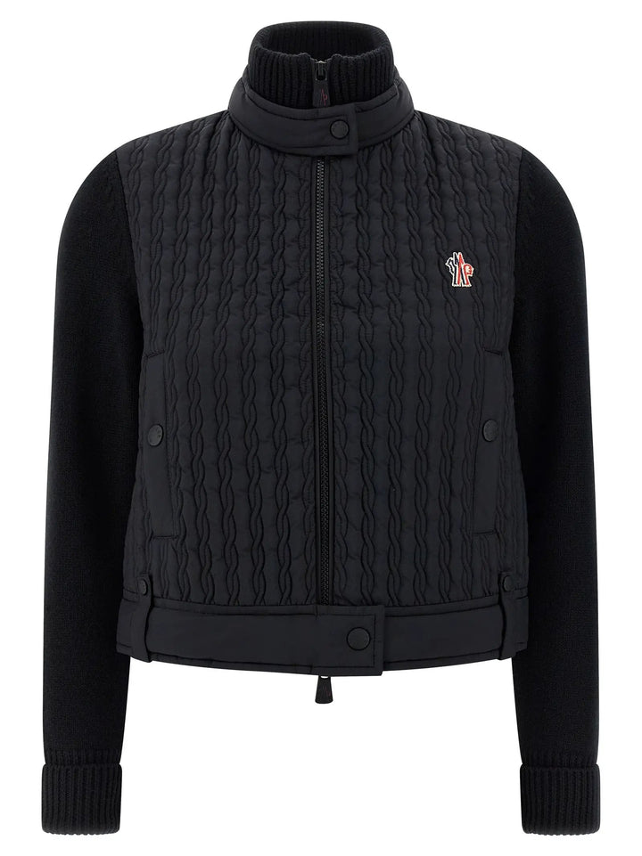 Moncler Grenoble Black Polyamide Cardigan