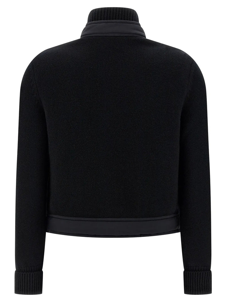 Moncler Grenoble Black Polyamide Cardigan