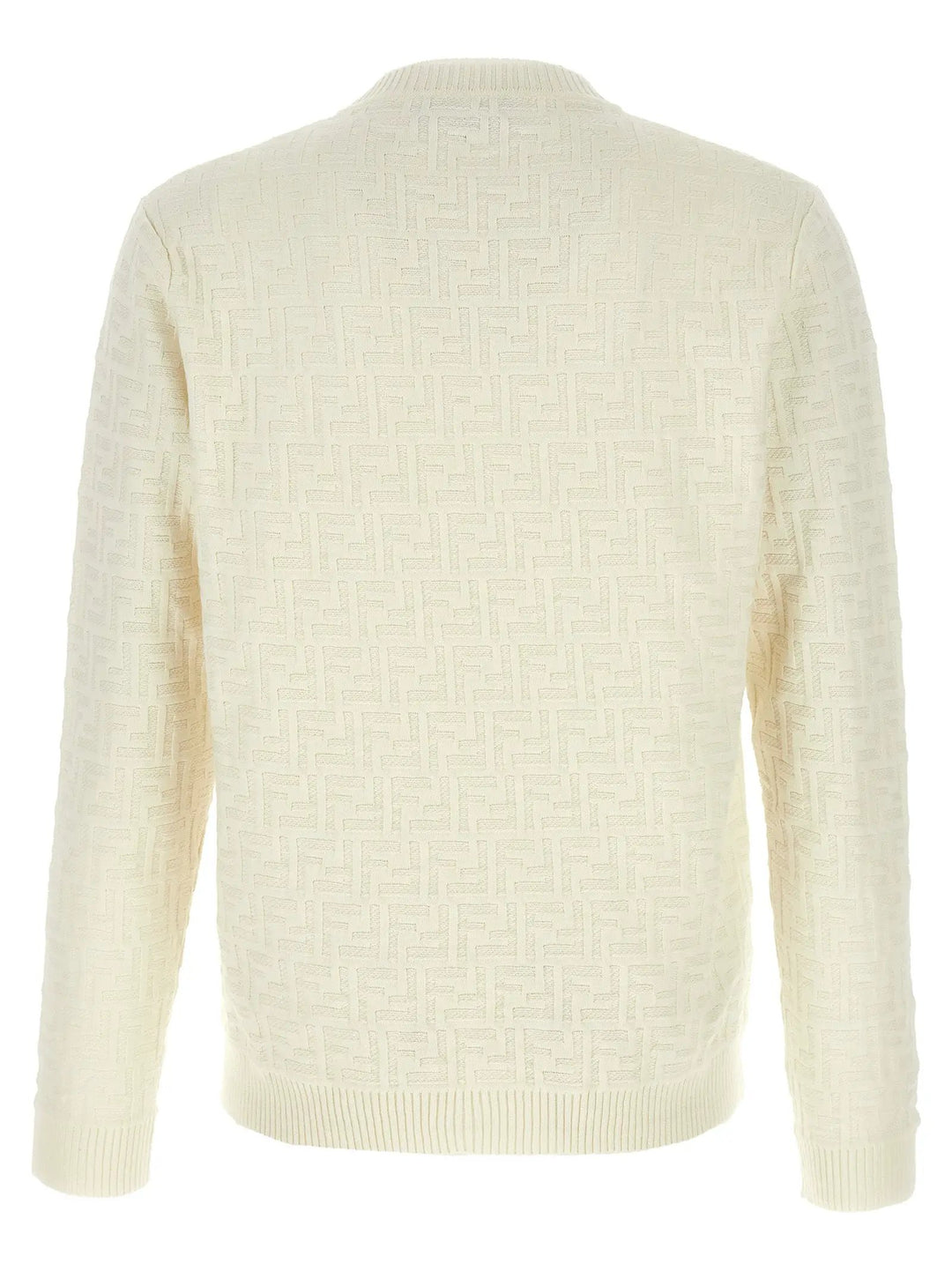 Fendi White Cotton Cardigan