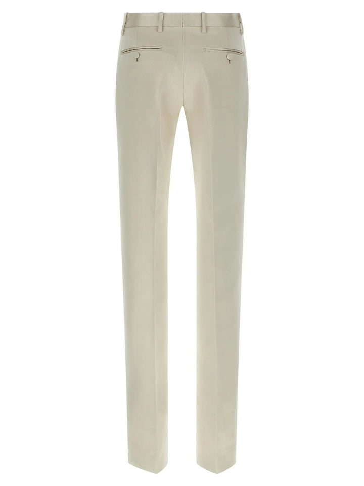 Tom Ford Beige Cotton Dress Pants
