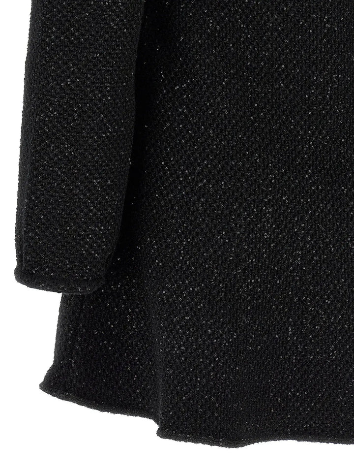 Self-Portrait Black Cotton Short Dress