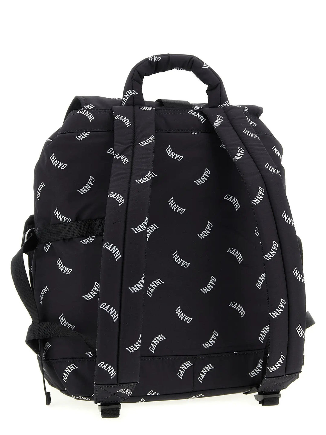 Ganni Black Polyester Backpack