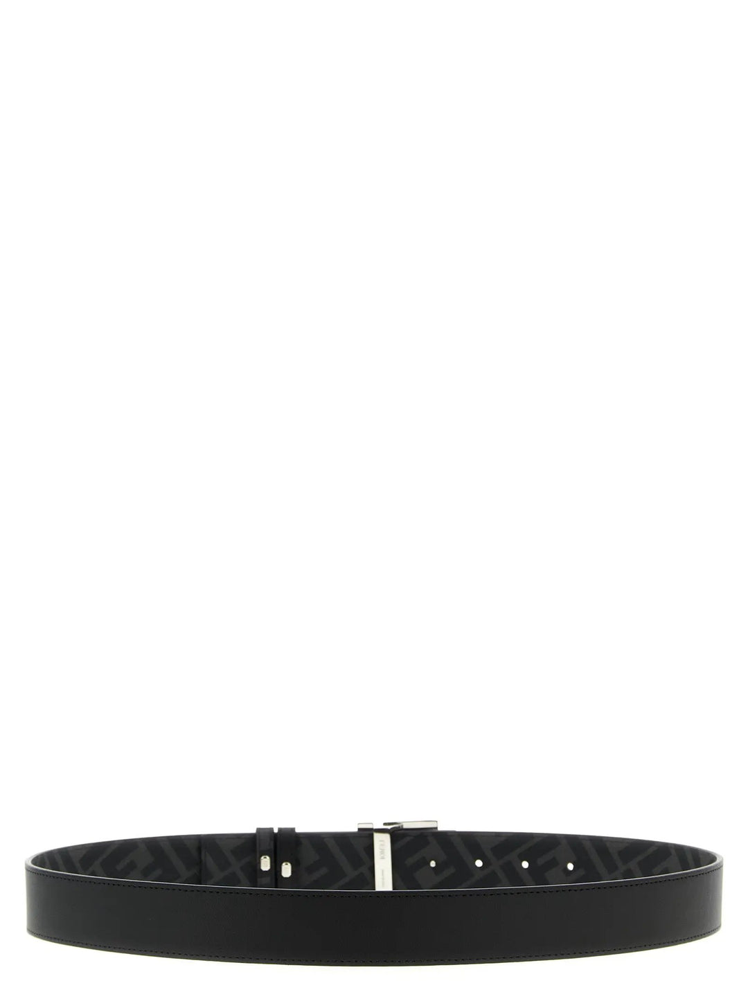 Fendi Black Calfskin Regular Belt