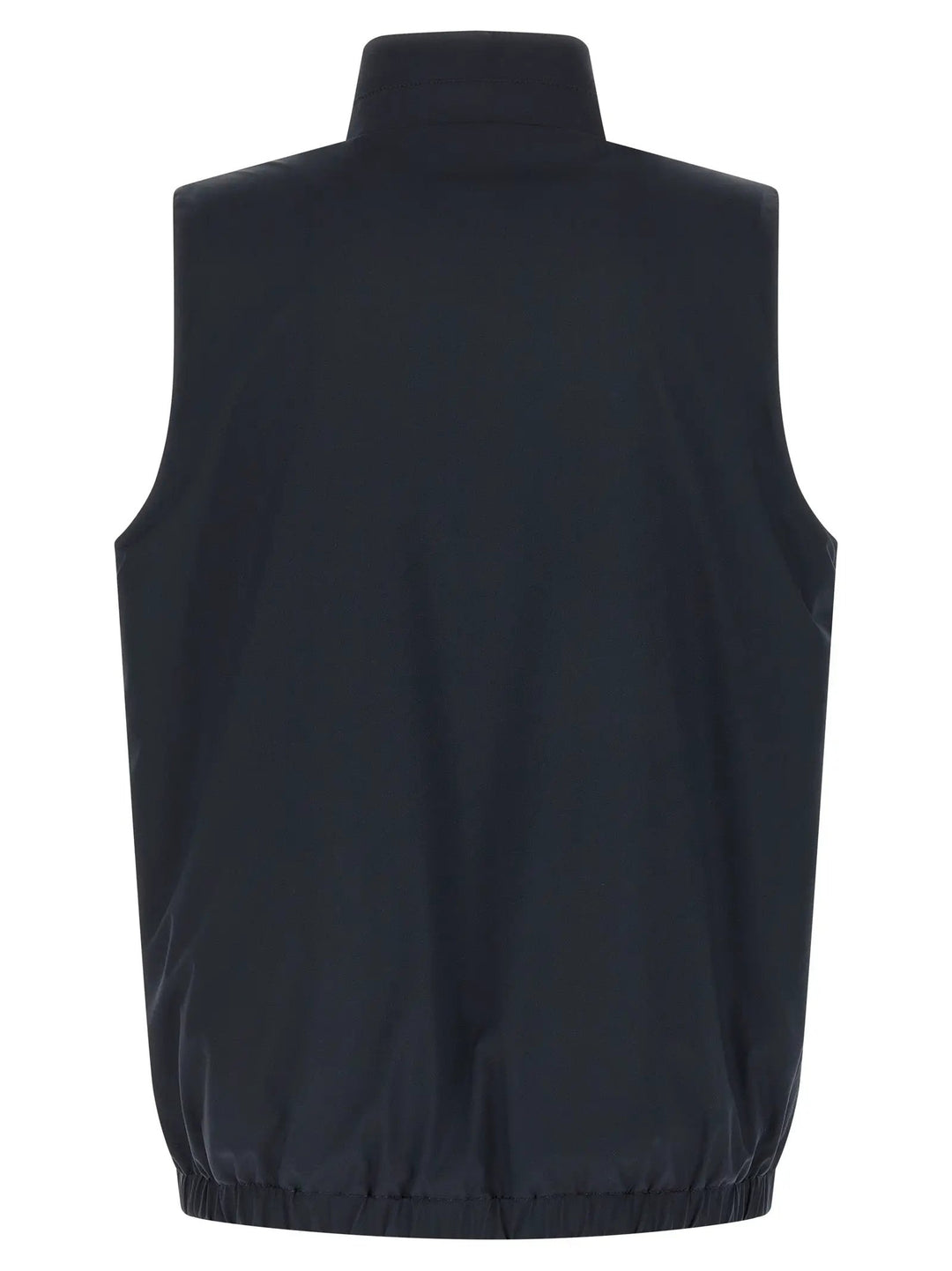 Kiton Blue Cotton Sleeveless Jacket