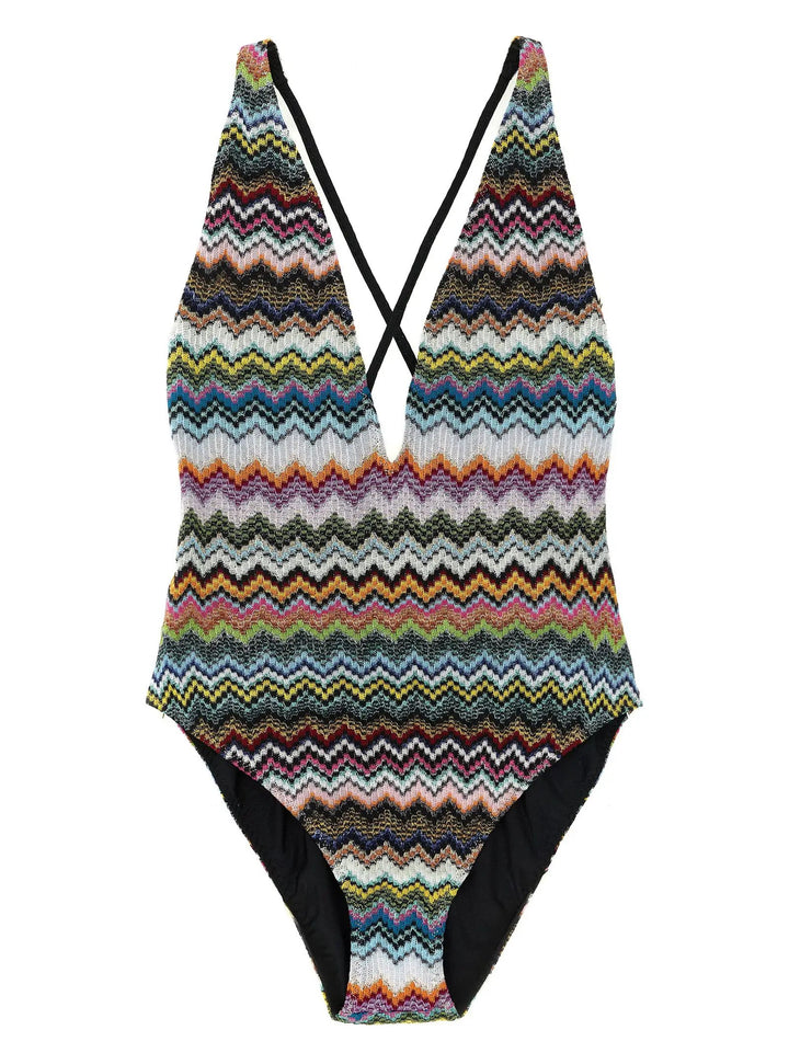Missoni Multicolor Viscose One-Piece Swimsuit