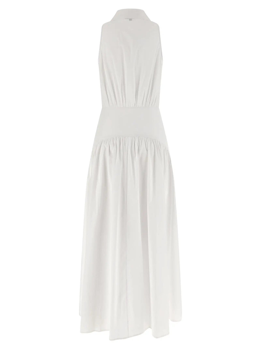 Staud White Cotton Midi Dress