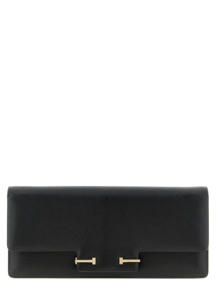 Tom Ford Black Goatskin Shoulder Bag