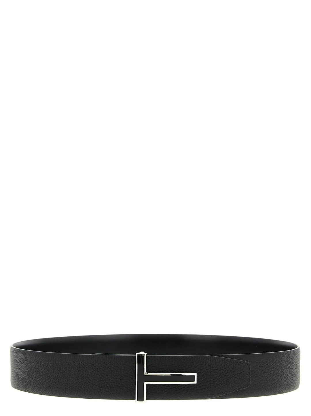 Tom Ford Black Calfskin Regular Belt