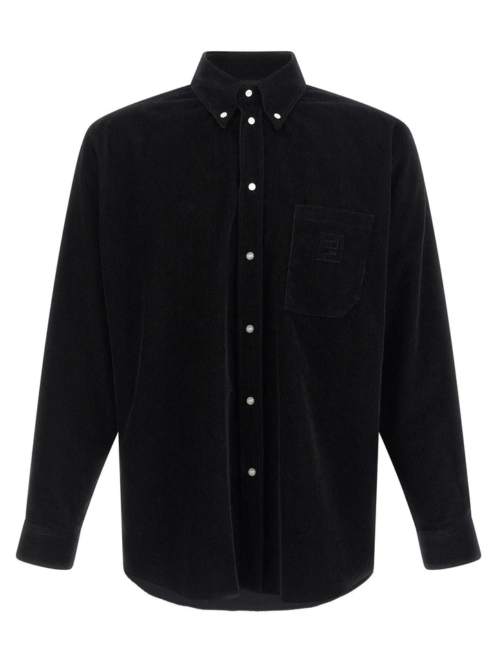 Fendi Black Cotton Blouse