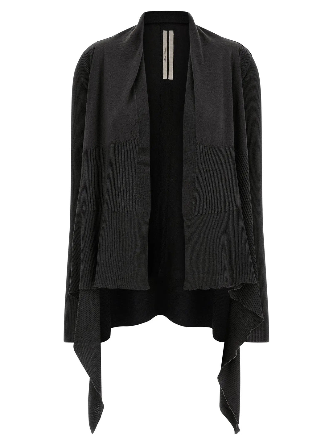 Rick Owens Black Wool Cardigan