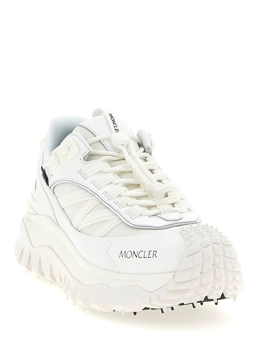 Moncler White Polyamide Athletic Sneakers