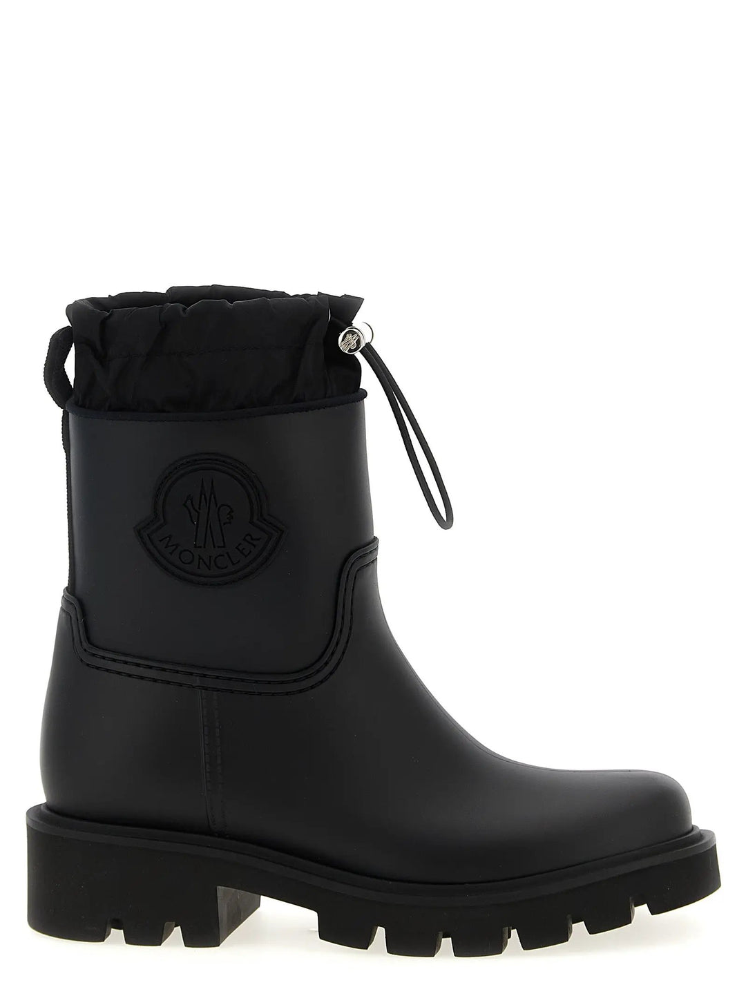 Moncler Black Pvc Ankle Boots