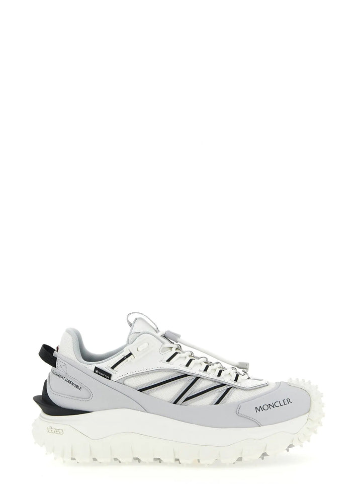 Moncler Gray Polyamide Athletic Sneakers