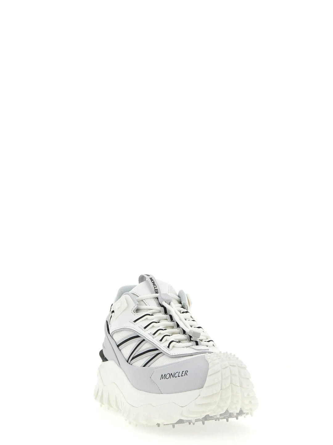 Moncler Gray Polyamide Athletic Sneakers