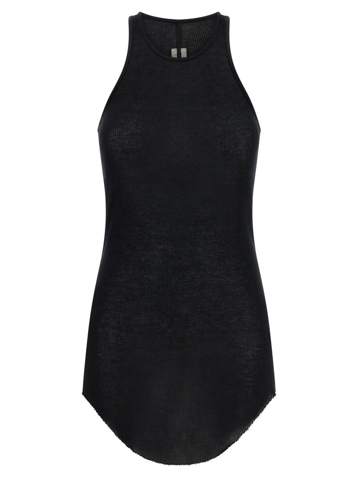 Rick Owens Black Viscose Tank Tops