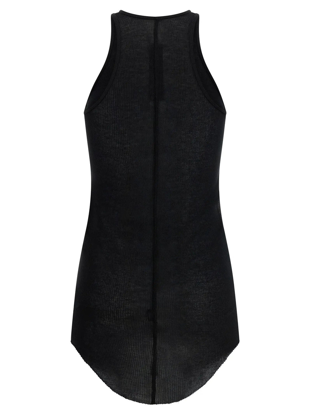 Rick Owens Black Viscose Tank Tops