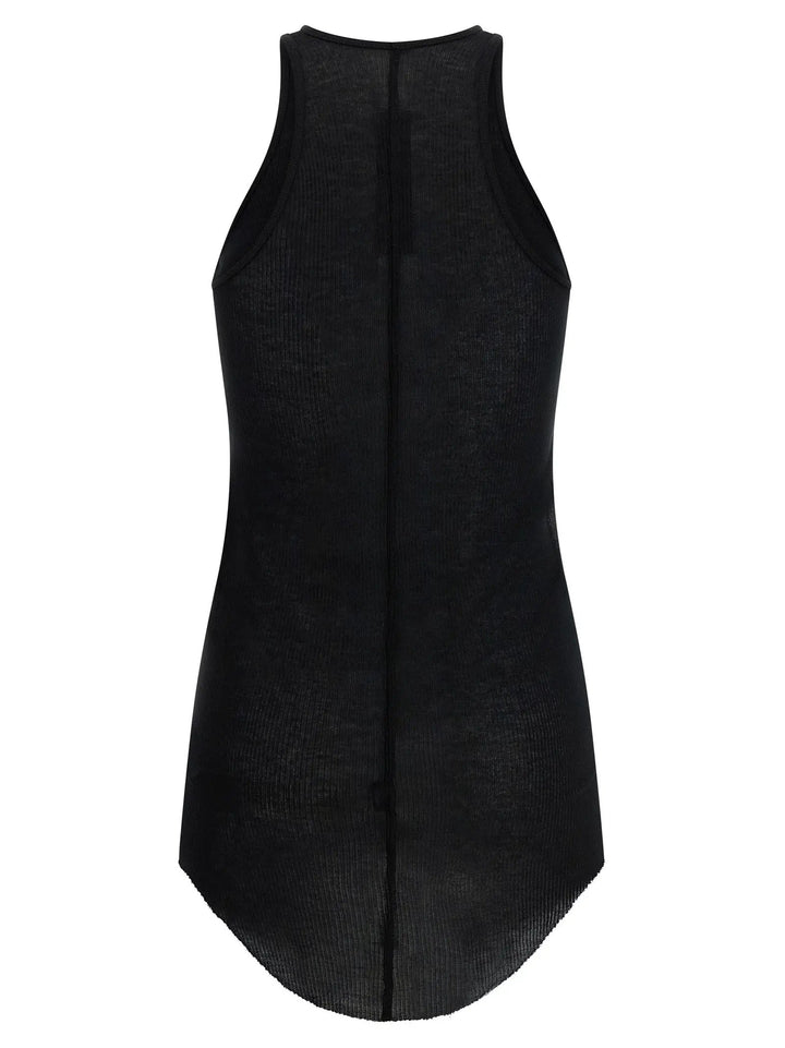 Rick Owens Black Viscose Tank Tops