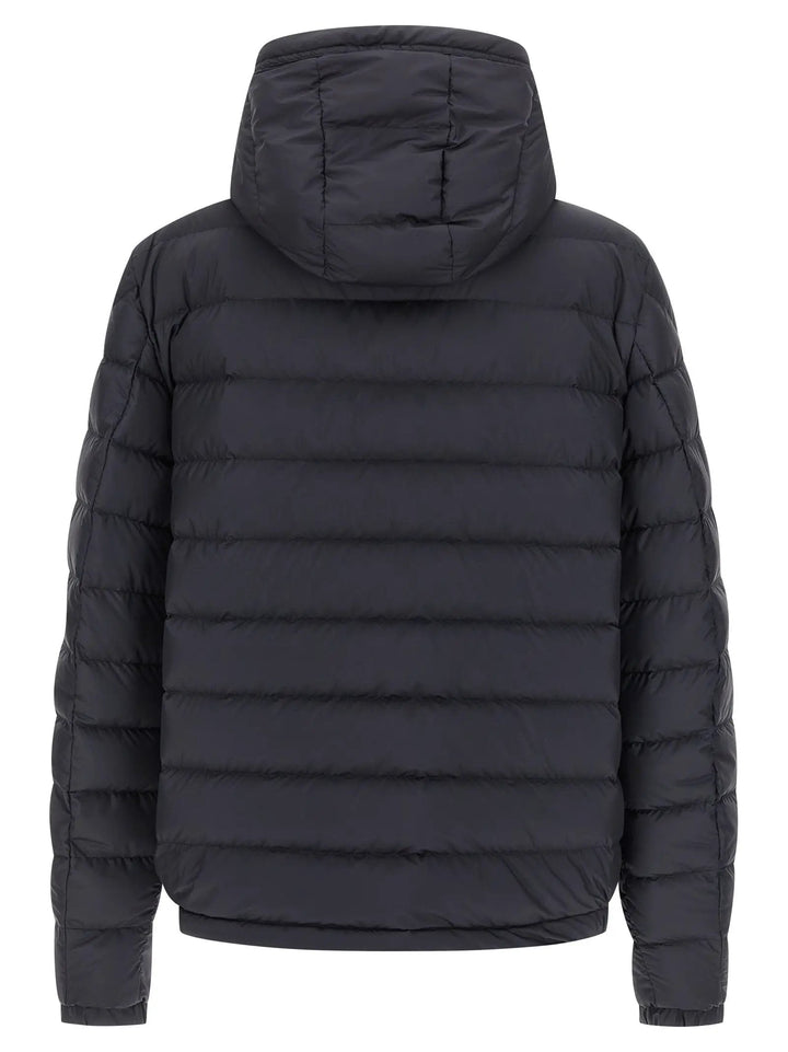 Moncler Blue Polyester Full-Length Jacket