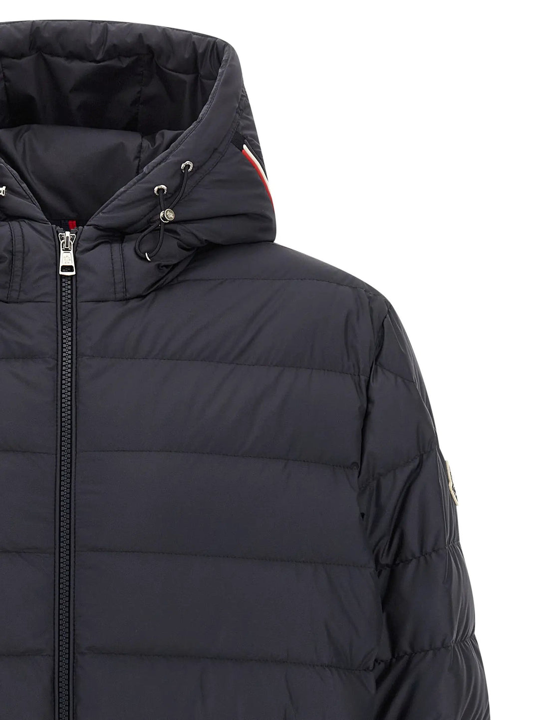 Moncler Blue Polyester Full-Length Jacket