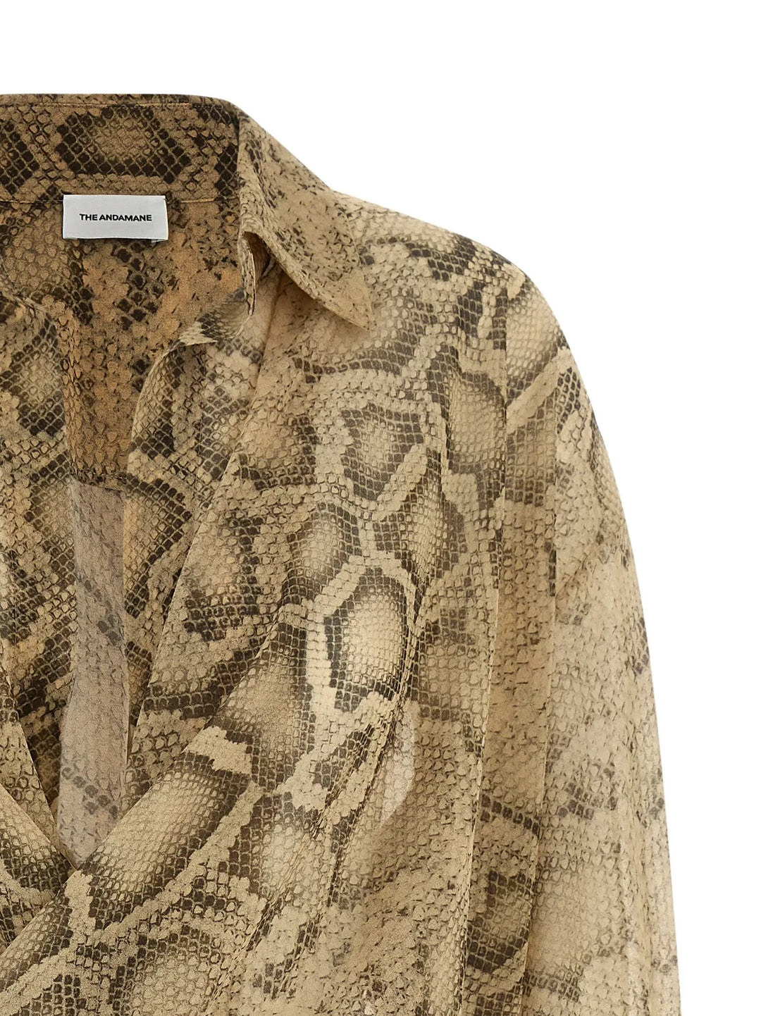 The Andamane Sample Sale | The Andamane Beige Polyester Bodysuit - | Designer outlet