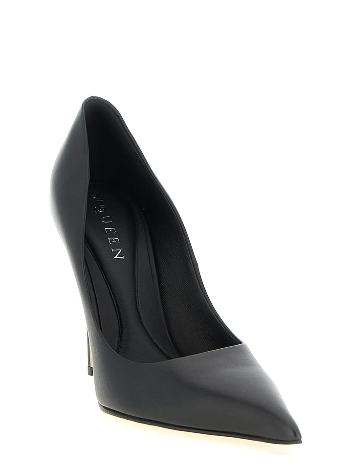 Alexander McQueen Black Calfskin High Heel Pumps