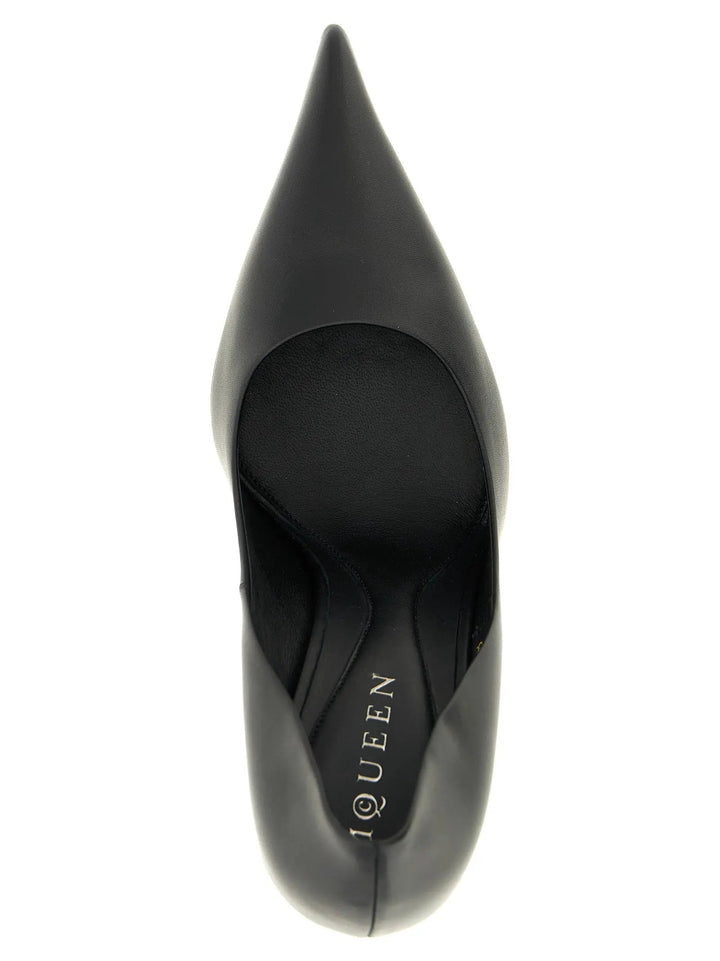 Alexander McQueen Black Calfskin High Heel Pumps