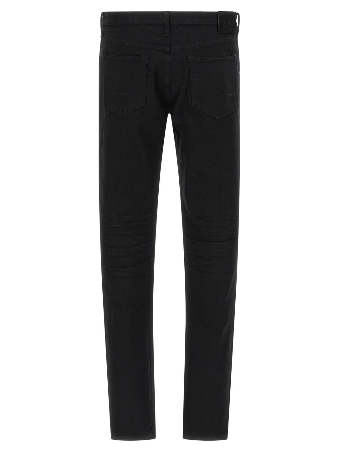 Tom Ford Black Cotton Straight-Leg Jeans