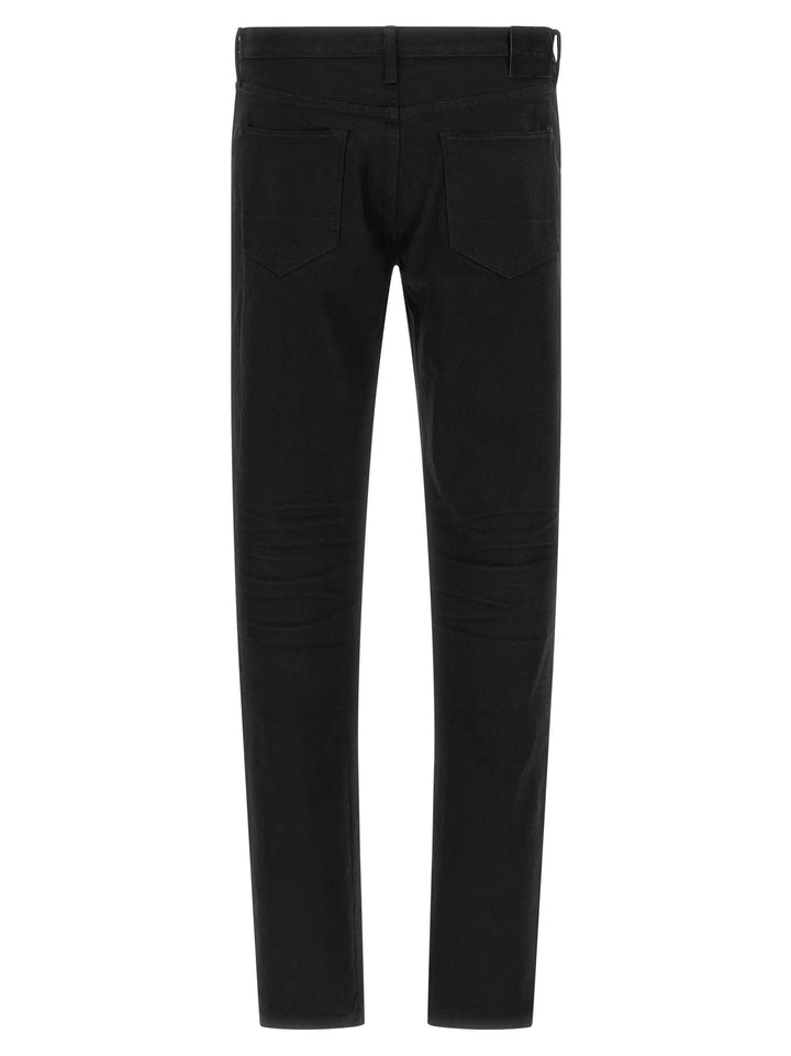 Tom Ford Black Cotton Straight-Leg Jeans