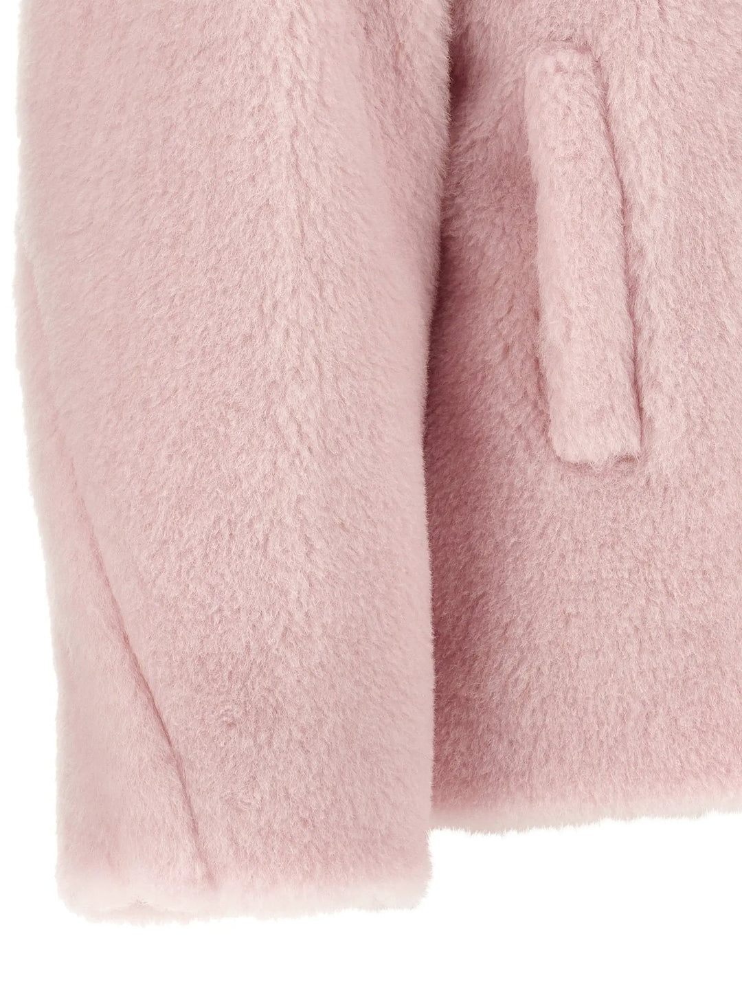 Max Mara Multicolor Alpaca Leather Coat