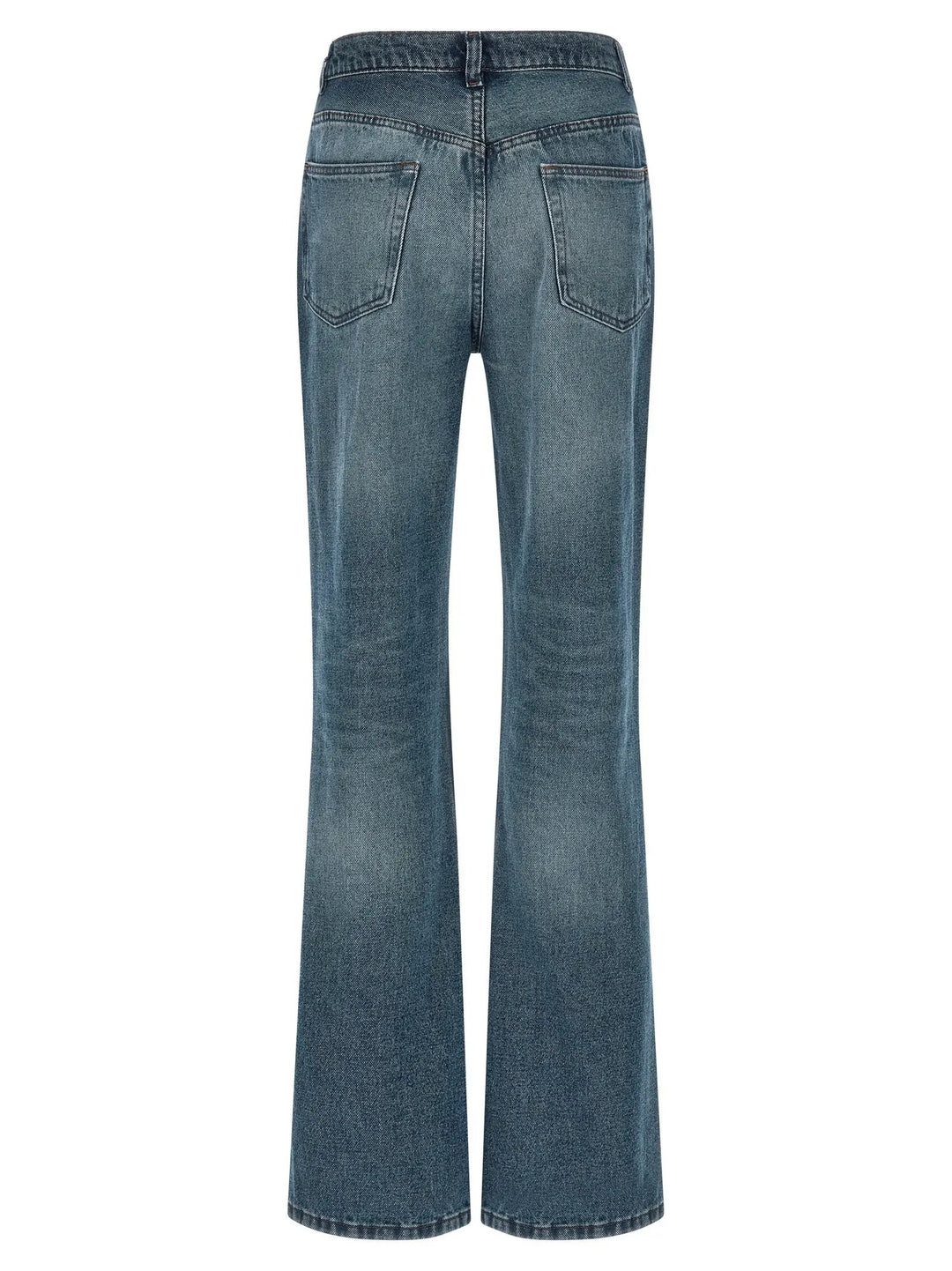 A.P.C. Blue Cotton Flared Jeans