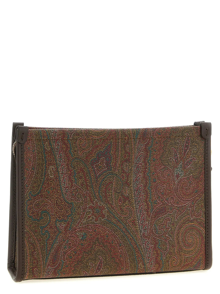 Etro Multicolor Cotton Clutch Bag