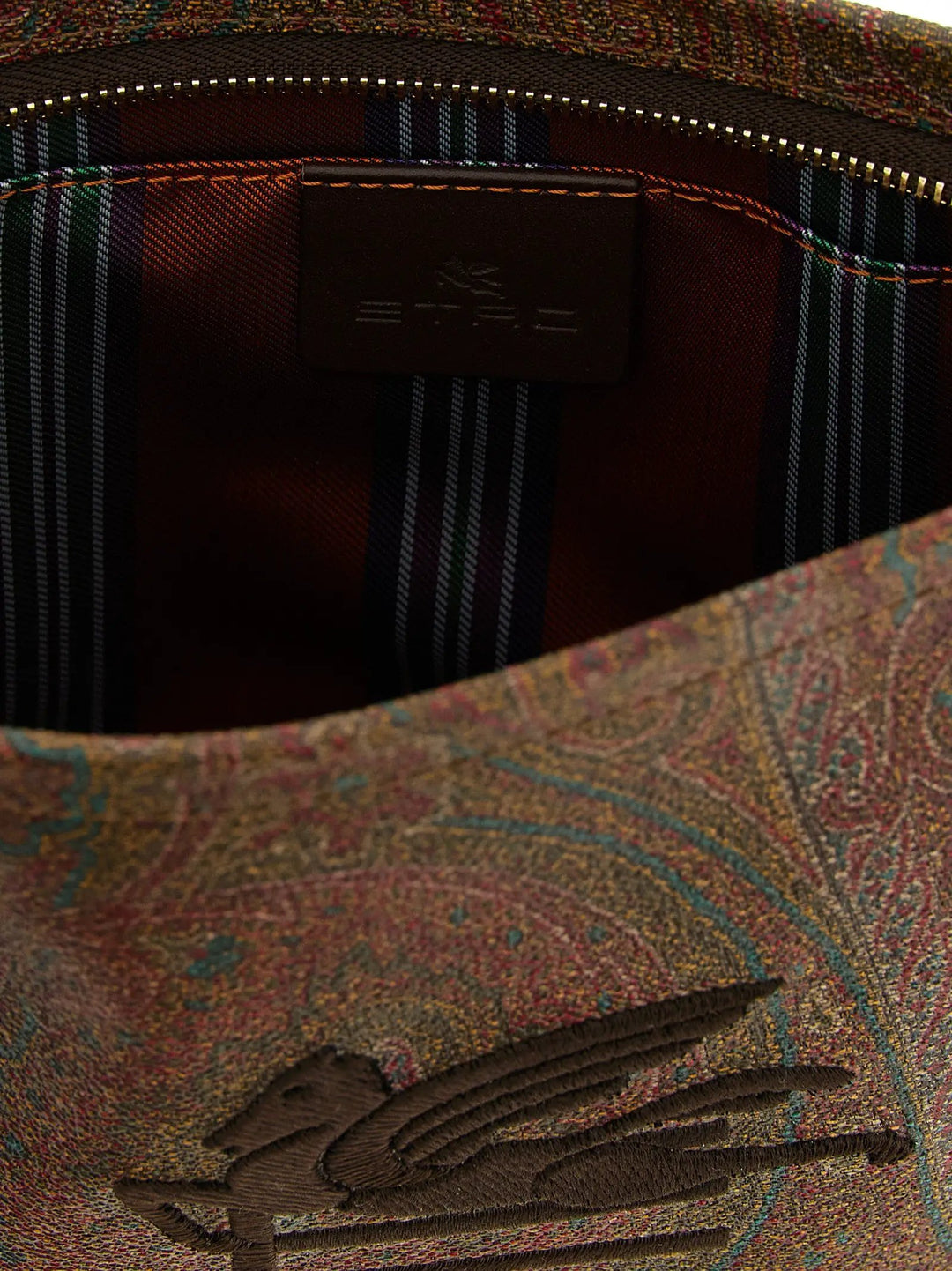 Etro Multicolor Cotton Clutch Bag