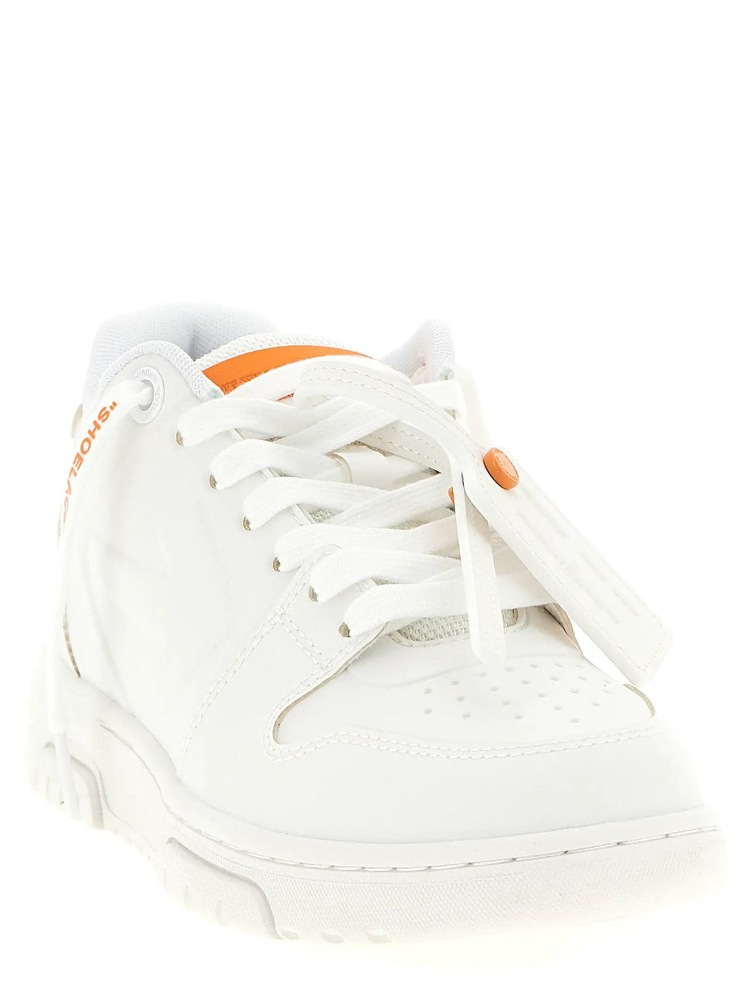 Off-White Orange Plastic Athletic Sneakers