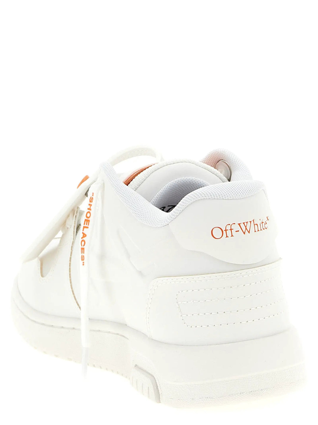 Off-White Orange Plastic Athletic Sneakers