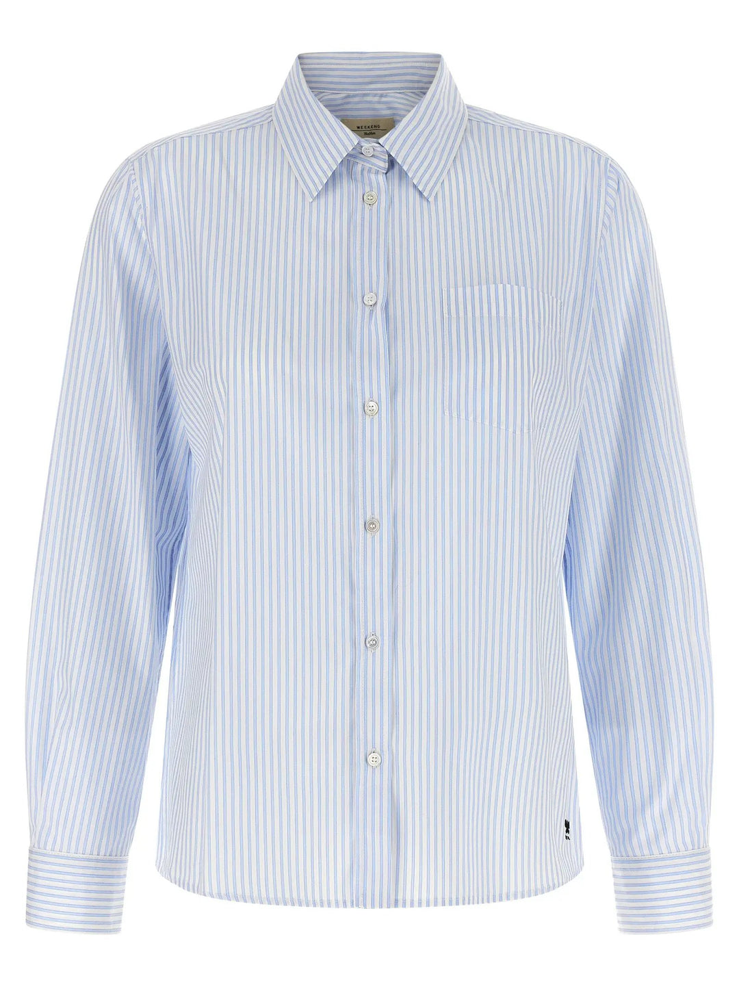 Max Mara Blue Cotton Blouse