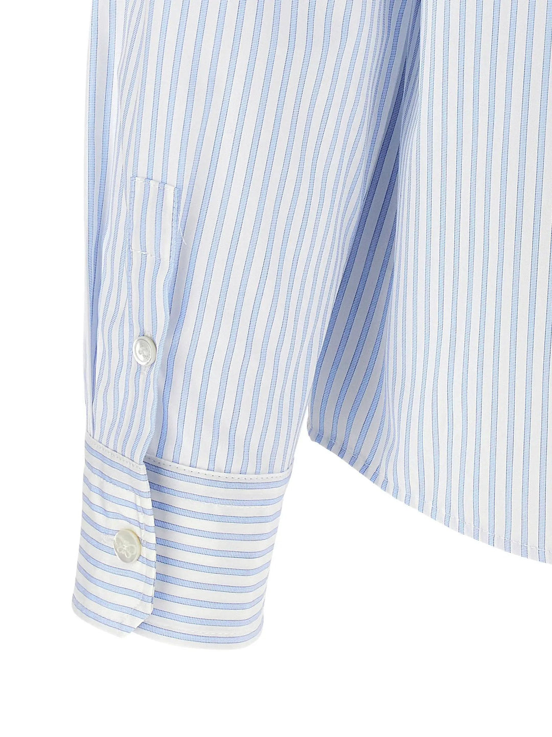 Max Mara Blue Cotton Blouse