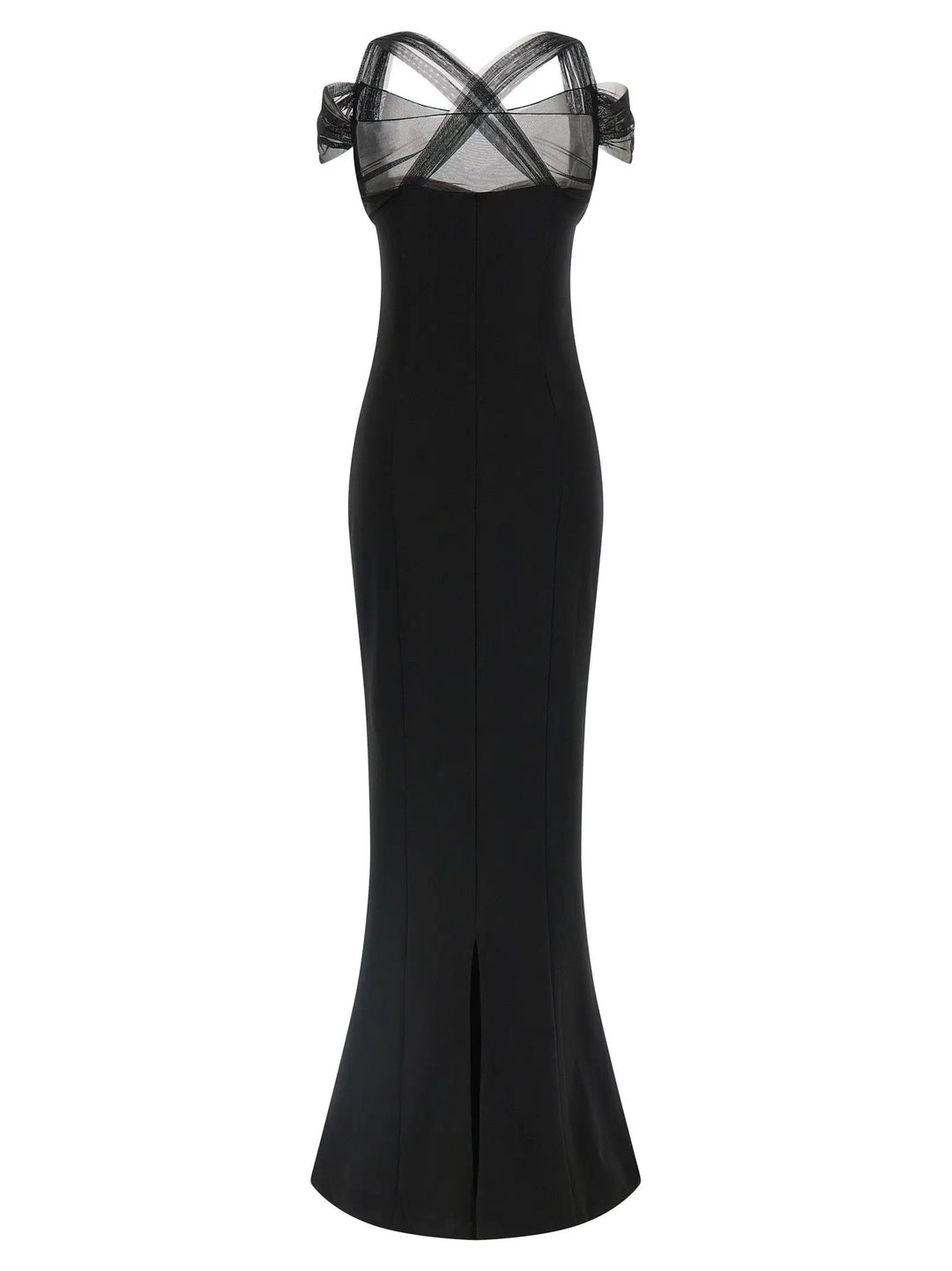 Nensi Dojaka Black Viscose Long Dress