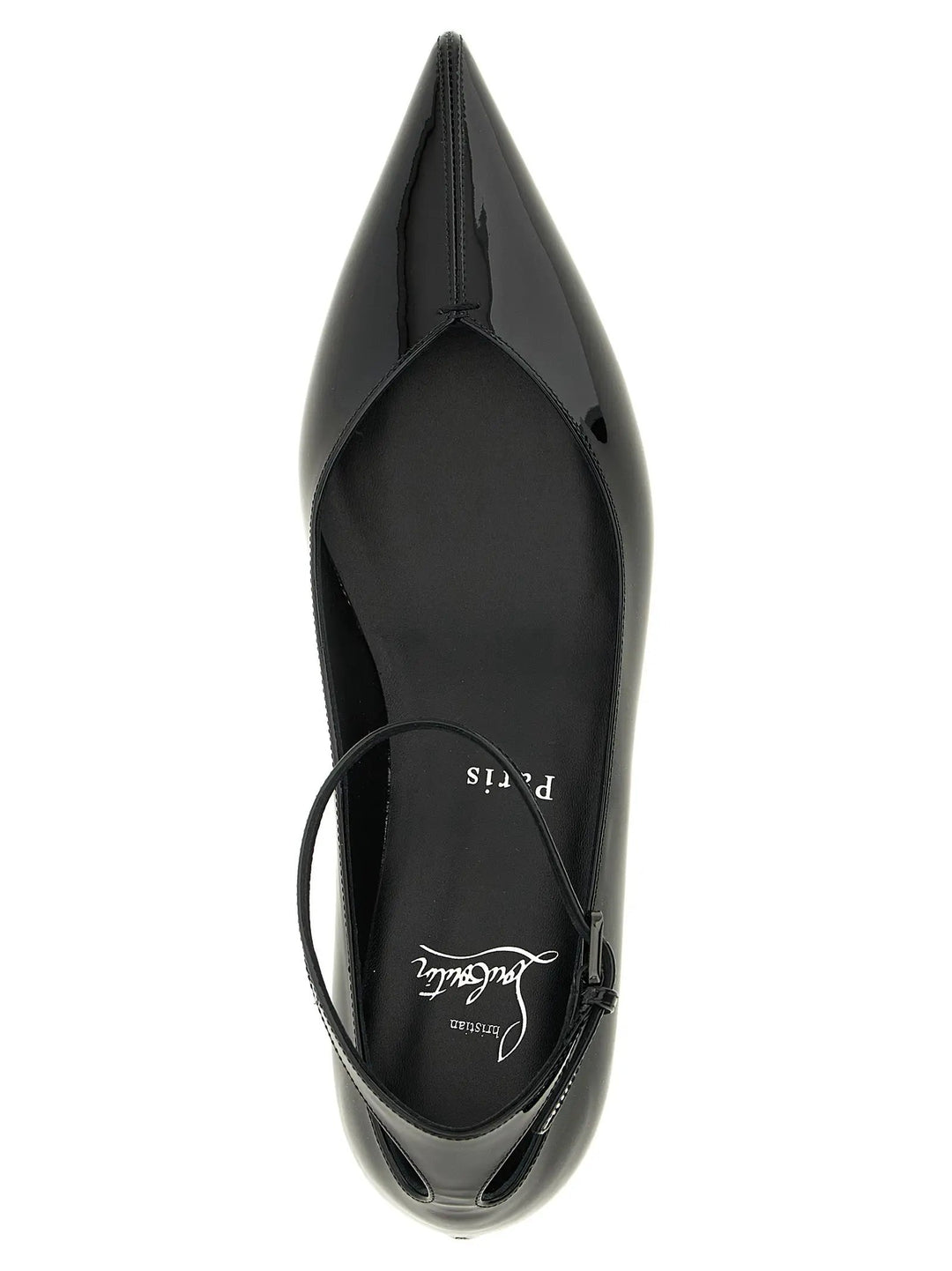 Christian Louboutin Black Calfskin Ballet Flats