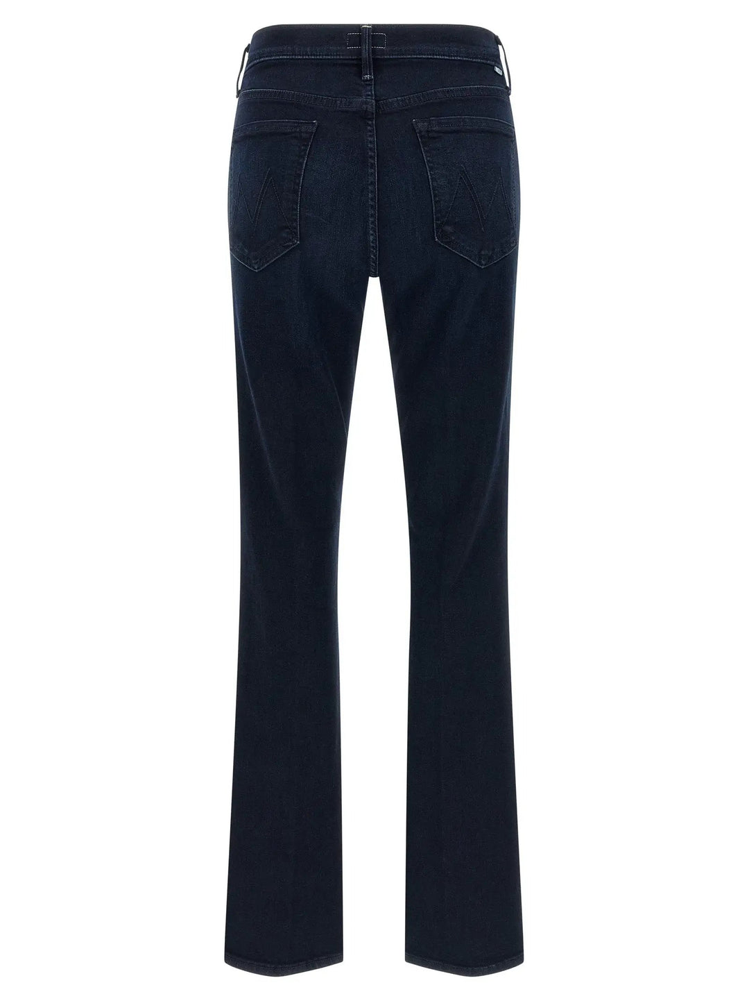 Mother Denim Blue Cotton Flared Jeans